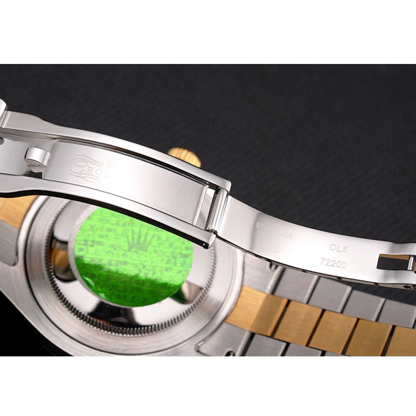 Aaa fake watches Swiss Rolex White Datejust Hour Bezel Two Tone Marks Stainless Gold Diamond Steel Dial Bracelet Case 0514